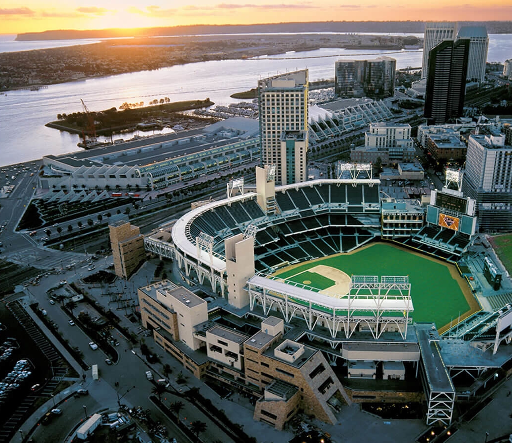 Sunset at Petco Park San Diego CA, Sunset at Petco Park San…